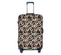 FHIZOAL Copertura elastica per valigie da viaggio, antigraffio, per sushi giapponese, antipolvere, per bagagli da 45-81 cm, bianco, S, Classico