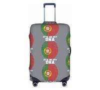 FHIZOAL Copertura elastica per valigie da viaggio, con bandiera del Portogallo, antigraffio, antipolvere, per bagagli da 45-81 cm, bianco, S, Classico