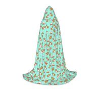 FHIZOAL Corgi, mantello con cappuccio per cani per adolescenti, mantello per feste a tema, cosplay, carnevale, strega, vampiri, costume