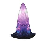 FHIZOAL Delfini Art Mantello con cappuccio per adolescenti vestire mantello feste a tema cosplay carnevale strega vampiri costume