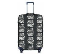 FHIZOAL Don't Be Afraid to Be Great - Copertura elastica antigraffio per valigie da viaggio, antipolvere, per bagagli da 45-81 cm, bianco, S, Classico