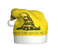 FHIZOAL Dont Tread On Me - Cappello decorativo natalizio per adulti, in peluche, morbido e leggero