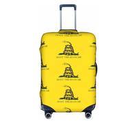 FHIZOAL Dont Tread On Me - Copertura elastica antigraffio per bagagli da viaggio, antipolvere, per bagagli da 45-81 cm, bianco, S, Classico