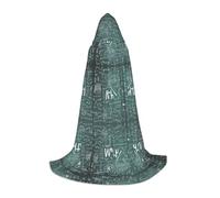 FHIZOAL Formule Forme Teoria Matematica Lezione Parola Halloween Cappuccio Mantello Per Adolescenti Strega Vampiri Tristo Mietitore Costume Feste a tema Comic Con