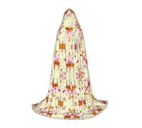 FHIZOAL Giraffa Cuore Fiore Farfalla Halloween Capo Con Cappuccio Per Adolescenti Strega Vampiri Tristo Mietitore Costume Feste a tema Comic Con