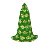 FHIZOAL Happy St. Patrick'S Day Mantello con cappuccio per adolescenti vestire mantello feste a tema Cosplay Carnevale Strega Vampiri Costume