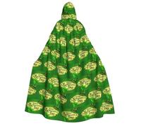FHIZOAL Happy St. Patrick'S Day - Mantello con cappuccio per adulti, per cosplay, carnevale, feste, triste mietitore, vampiro, misterioso, mascherata