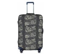 FHIZOAL I Know The Plans Have You Declares Lord - Copertura elastica antigraffio per bagagli da viaggio, antipolvere, per bagagli da 45-81 cm, bianco, S, Classico