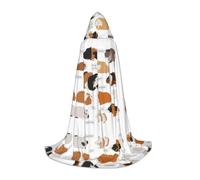 FHIZOAL Infografica Per Tipi Di Razze Di Roditori Halloween Con Cappuccio Mantello Per Adolescenti Strega Vampiri Tristo Mietitore Costume Feste A Tema Comic Con