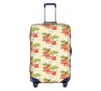 FHIZOAL Isola di Cuba - Copertura elastica antigraffio per bagagli da viaggio, antipolvere, per bagagli da 45-81 cm, bianco, XL, Classico