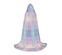 FHIZOAL Mantello colorato con cappuccio a forma di sirena per adolescenti, mantello per feste a tema, cosplay, carnevale, strega, vampiri, costume