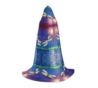 FHIZOAL Mantello con cappuccio dipinto libellula per adolescenti vestire mantello feste a tema Cosplay carnevale strega vampiri costume