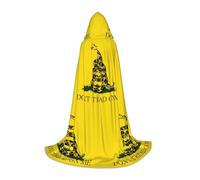 FHIZOAL Mantello con cappuccio Dont Tread On Me per adolescenti vestire mantello feste a tema cosplay carnevale strega vampiri costume
