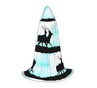 FHIZOAL Mantello con cappuccio per adolescenti, mantello per feste a tema, cosplay, carnevale, strega, vampiri, costume