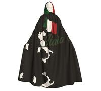 FHIZOAL Mantello con cappuccio per adulti, per cosplay, carnevale, feste, triste mietitore, vampiro, misterioso, mascherata