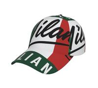 FHIZOAL Milano, Italia, berretto da baseball classico, regolabile, traspirante, vintage, per golf, palestra, allenamento, sport all'aperto, Nero , Taglia unica