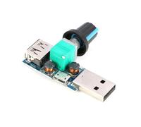 Fhkpsqkcn Controller di velocità della ventola USB con interruttore, modulo di velocità 4-12 V 5 W USB Desktop regolatore di velocità della ventola con