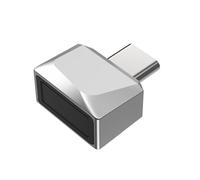 Fhkpsqkcn Lettore di impronte digitali USB C Con sensori a 360 gradi per un accesso sicuro su dispositivi 10/11 Con accesso rapido ai dispositivi di sicurezza 0.05 secondi