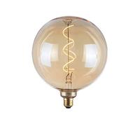 FHL easy! Lampadina decorativa a LED E27, diametro 20 cm, ambra, 4 Watt, 220 lumen
