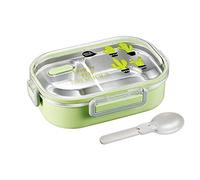 fhrFDTUxf contenitore per il pranzo, Food Grade 304 Stainless Steel Lunch Box with Compartmentalized Teenager's Male and Female Office(Grün)