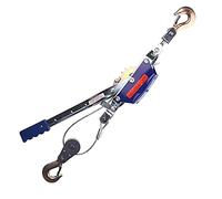 FHRKA Aprilhp Heavy Duty Ratchet Power Puller, Rachet Come Along Hand Winch Dual Gear Double Hook Power Puller per recinzioni mobili e Oggetti Pesanti, Design Anti-inversione (3t)
