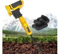 FHRKA Barrena para postes de valla inalámbrica, excavadora eléctrica de 350W para postes de barrena para jardinería, función inversa, herramienta para Plantar árboles de jardín