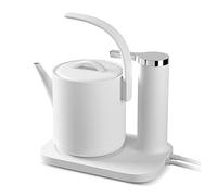 FHRKA Bollitore Elettrico da Birra, Stazione Acqua da 850Ml, Bollitore a Bocca Lunga a Ebollizione Rapida, Acqua Bollente Automatica per Il tè (White)