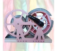 FHRKA Cardatore a Tamburo Manuale in Feltro di Lana, miscelazione Rapida dei Colori e Spazzola Flessibile, Lavorazione della Lana, miscelazione Rapida dei Colori, Non necessita di elettricità (Pink)