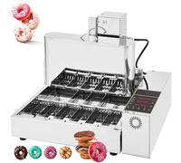 FHRKA Fabricante comercial del buñuelo de Las filas, máquina Completamente automática para hacer El buñuelo, freidora automática del buñuelo del tirón del grueso Ajustable 1800pcs/H 6