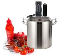 FHRKA Impastatrice Automatica da banco, tritacarne in Acciaio Inox da 40L, mescolatore per condimenti per Hot Pot, mescolatore per Salsa di zuppa, mescolatore per marmellata (220v)