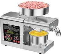 FHRKA Macchina per spremere l'olio, estrattore di Olio Commerciale Automatico per Uso Domestico con Controllo Intelligente, spremitura a Caldo/Freddo e Schermo Digitale