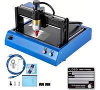 FHRKA Máquina eléctrica de marcado de Metal, máquina de grabado de Metal con micropercusión de Puntos de 400 W, Dispositivo grabador de placa de identificación con Etiqueta de letras y números