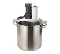 FHRKA Mescolatore Automatico per pentola Alimentare, Miscelatore da 10L in Acciaio Inox, per ingredienti per Hot Pot, Salsa Piccante, Pasta di Fagioli (110v)
