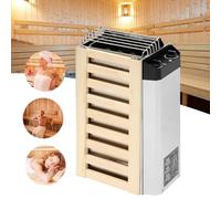 FHRKA Riscaldatore per Sauna elettrica, 3KW/3,6KW Tipo con Controllo Interno, Stufa per Sauna in Acciaio Inox, riscaldatore Elettrico per Sauna umida o asciutta (3kw)