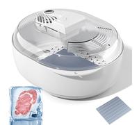 FHRKA Sbrinatore Elettrico per Carne, Sbrinatore per la conservazione degli Alimenti con Vassoio di Scarico e Piastra di scongelamento, Sbrinatore per Piastra di scongelamento con Ricarica USB