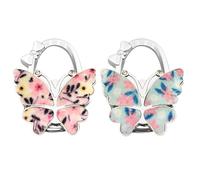 FHRYNA ganci per borsa da scrivania a forma di farfalla, ganci per borsa pieghevoli a forma di farfalla, ganci da scrivania portatili per scrivanie e uffici