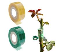 FHRYNA Nastro per Innesti, Trasparente e Autoadesivo, Utili per Alberi da Frutto Piante e Fiori, Ideale per Appassionati e Professionisti del Giardinaggio, 2 PCS (Verde + Giallo)