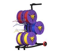 FHSLKXIM Supporto per Bobine di Filo, Svolgitore di Cavi, Distributore di Supporti per Fili Industriali, Adatto per La Posa di Cavi in Officina O in Cantiere, può Contenere 6