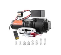 FHSLKXIM Verricello elettrico da 907 a 2041 kg, con telecomando wireless portatile e passacavo a 4 vie, per rimorchio fuoristrada, wireless, 1360,8 kg
