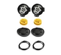 Fhsqwernm No Tie Lacci delle scarpe Rotante Fibbia Scarpa Chiusura Rapida Shoestrings Filo di Metallo Girevole Fibbia Automatica Corda Con Forte Blocco, Grande Pentagono Nero