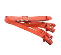 FHUILIJH Cintura Fodero Doppia Spada Lato Sinistro - Porta Spada in Pelle - per Fodero in Vita Cosplay,Rosso,20cm