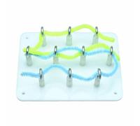 FHUILIJH Modello di Filettatura simulata laparoscopica, Kit di Pratica laparoscopica per Studenti di Medicina,Bianca,20c