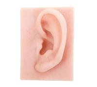 FHUILIJH Modello di Orecchio in Silicone Piercing all'orecchio Pratica Orecchino di Pelle Modello di Punto di agopuntura per agopuntura, Esposizione di Gioielli, Istruzione,Left,8cm