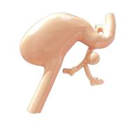 FHUILIJH Modello di Stomaco Trainer Modello di Stomaco in Resina Dura Sistema digestivo Modello anatomico dello Stomaco per organi di insegnamento Medico,Flesh,10cm