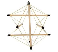 FHUILIJH Modello Integrale di Tensore Spinale e Pelvico per la Tensione Fasciale Strutturale del Corpo, Modello Integrale Tensionato per Insegnamento e Apprendimento,Bianca,24cm