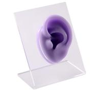 FHUILIJH Simulazione Silicone Tridimensionale Falso Orecchio Modello Gioielli Display Auricolare Piercing Pratica Modello,Purple b,6cm