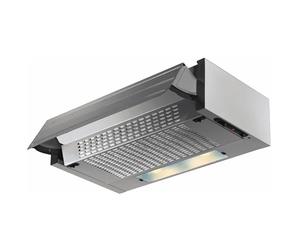 FHULLER Cappa ESTRAIBILE PLUS Gruppo Incasso 60 Sottopensile Tecnowind K104R0077 Motore 320 m³/h SENZA FRONTALINO Illuminazione a LED 2,5 E14 Comando Meccanico Filtro Metallico