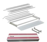 Fhuller Scolapiatti Incasso Filo Acciaio Inox (NO Cromato o Verniciato Grigio) Per PENSILE 45 INTERNO 41,4 Misura Scolapiatti 40,5-701/45XP3 Griglia Portapiatti+Bicchieri + 2 Staffe+Vaschett Telaio