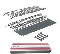 FHULLER Scolapiatti Incasso Filo Acciaio Zincato ARDESIA Per PENSILE 45 INTERNO 41,4 Misura Scolapiatti 40,5 - 701/40ZARP2 Griglia Portapiatti, Bicchieri, 4 Staffe, Vaschetta, Scatola Facile Montaggio