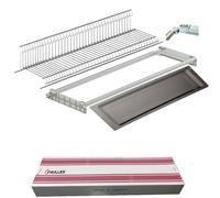 Fhuller Scolapiatti Incasso VASISTAS Griglia Unica Piatti Bicchieri ACCIAIO INOX (NO Cromato o Verniciato Grigio) 702/120XP3 PENSILE 120 INTERNO 116,4 Misura Scolapiatti 115,6 +Vaschetta INOX +Telaio